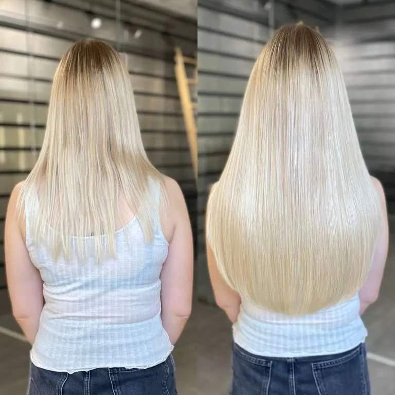 Before and after — Length & Shine