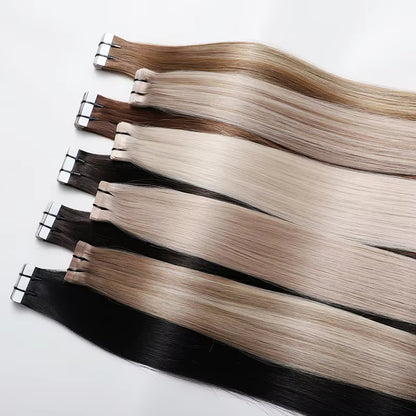 Tape-In Extensions – Light Shades (Luxury)