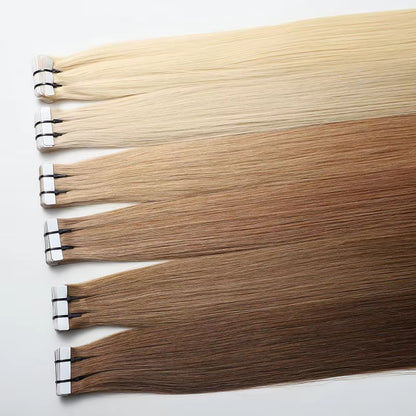 Tape-In Extensions – Light Shades (Luxury)